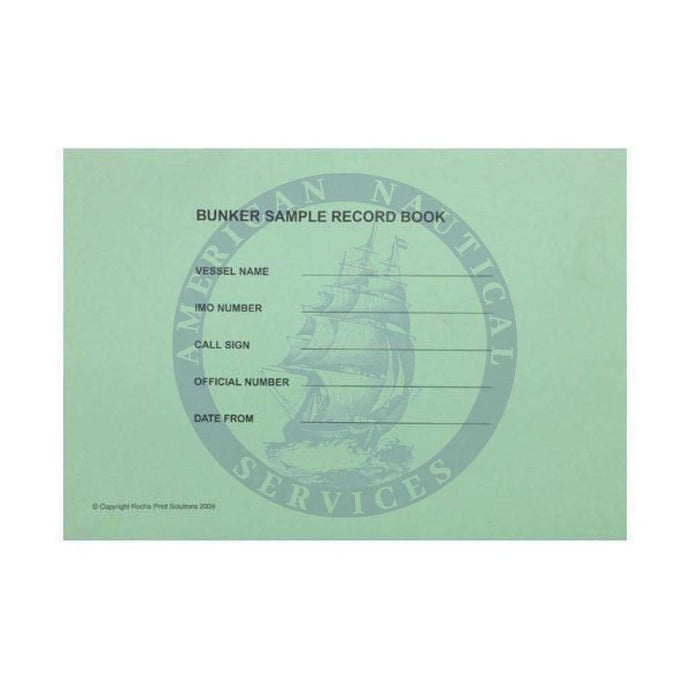 Bunker Sample Record Log Book