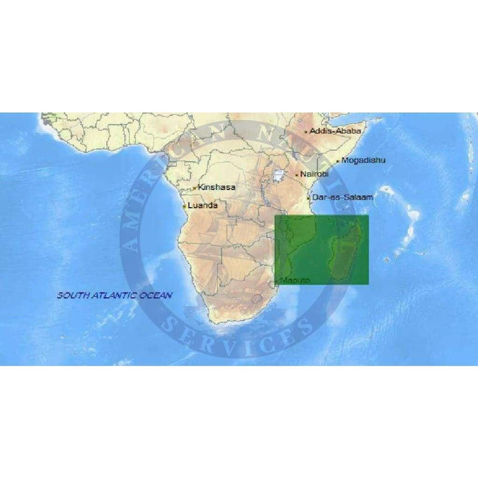 C-Map 4D Chart AF-D218: Mozambique Channel And Madagascar
