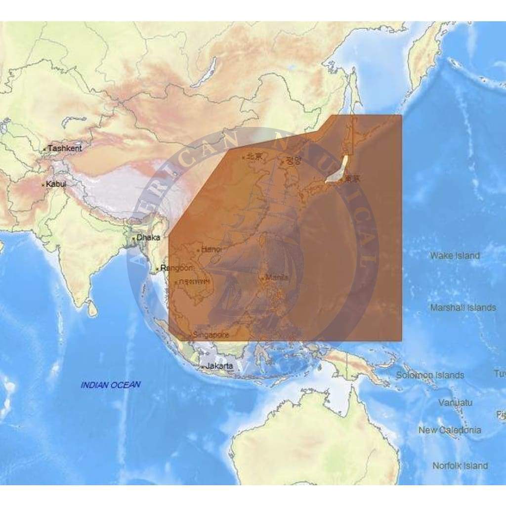 C-Map 4D Chart AS-D050: Asia South Continental