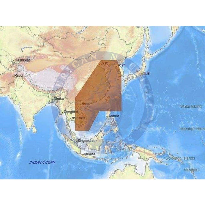 C-Map 4D Chart AS-D214: China, Taiwan And Vietnam