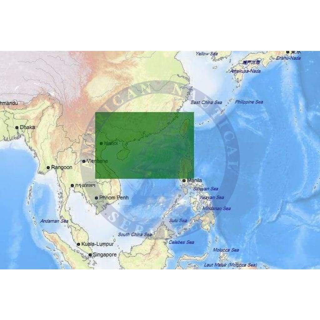 C-Map 4D Chart AS-D215: North - Northern Vietnam To Fuzhou, China