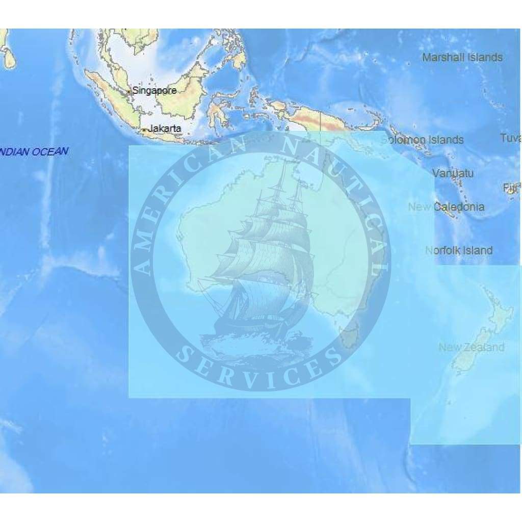 C-Map 4D Chart AU-D060: Australia and New Zealand Continental