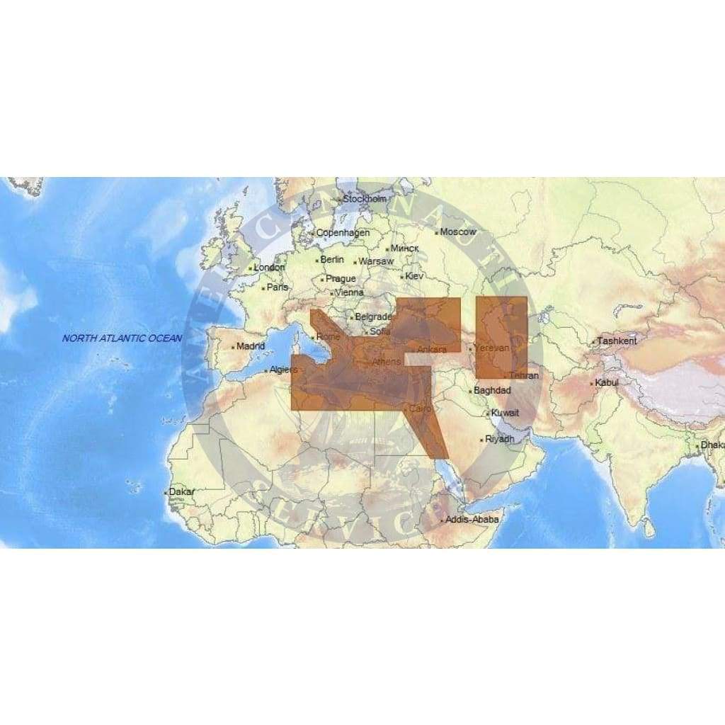 C-Map 4D Chart EM-D111: East Mediterranean, Black Caspian Seas