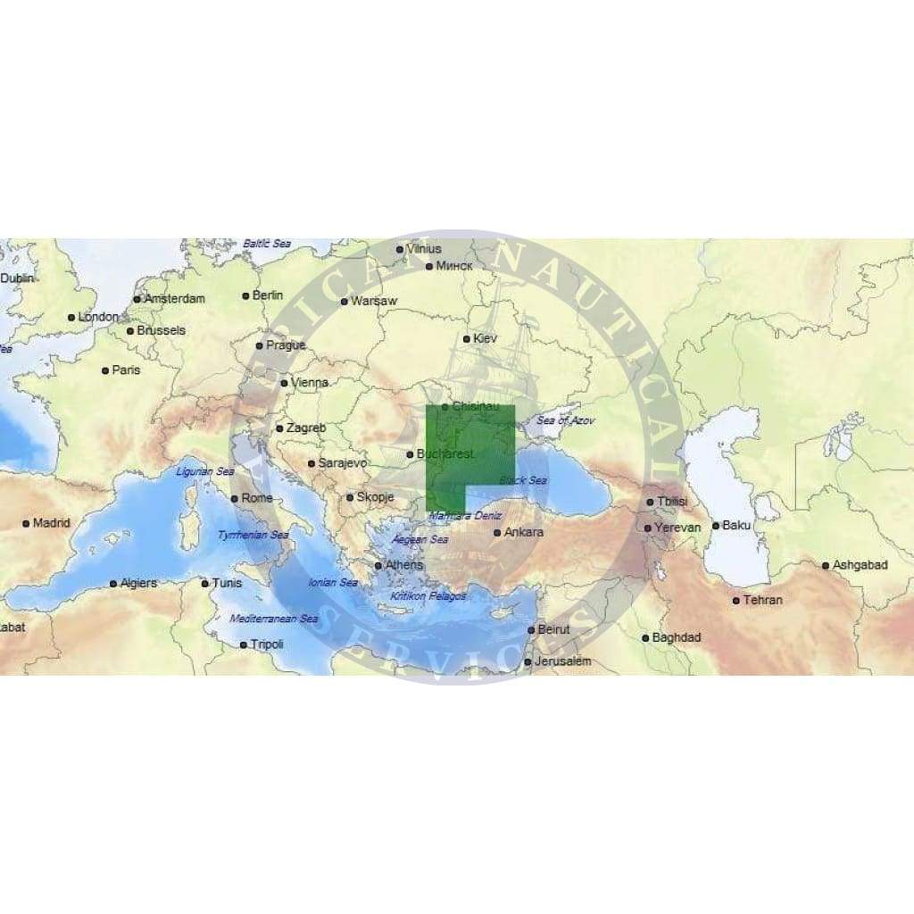 C-Map 4D Chart EM-D120: Western Part Of Black Sea