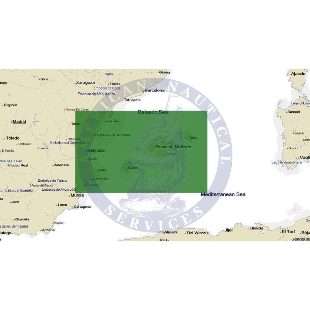 C-Map 4D Chart EM-D139: Alicante To C.Tortosa And Balearic Is. (Update)