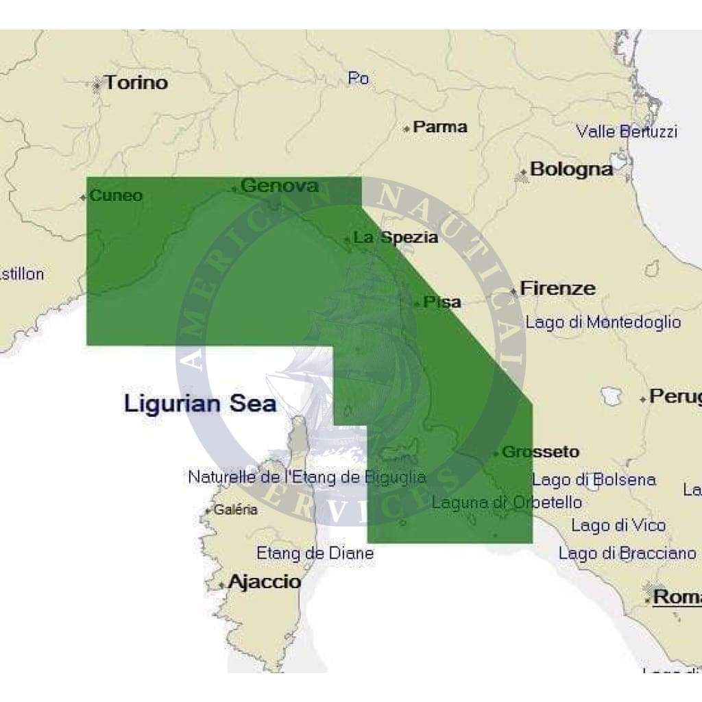 C-Map 4D Chart EM-D143: Ventimiglia To Giannutri Is.