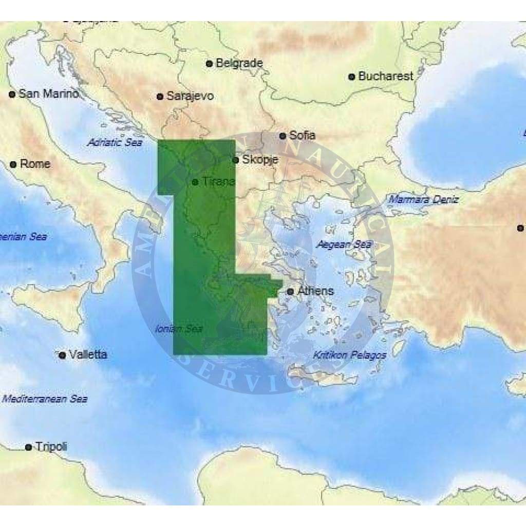 C-Map 4D Chart EM-D151 : Greece West Coasts, Albania-Montenegro