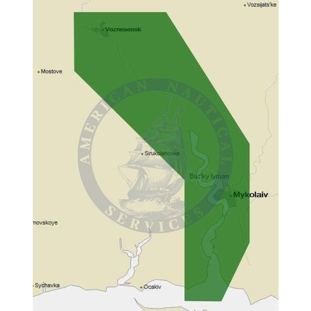 C-Map 4D Chart EM-D154: Pivdennyi Buh River (Update)