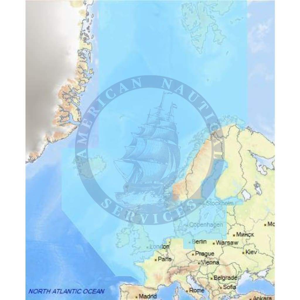 C-Map 4D Chart EN-D050: Northern & Central Europe Continental