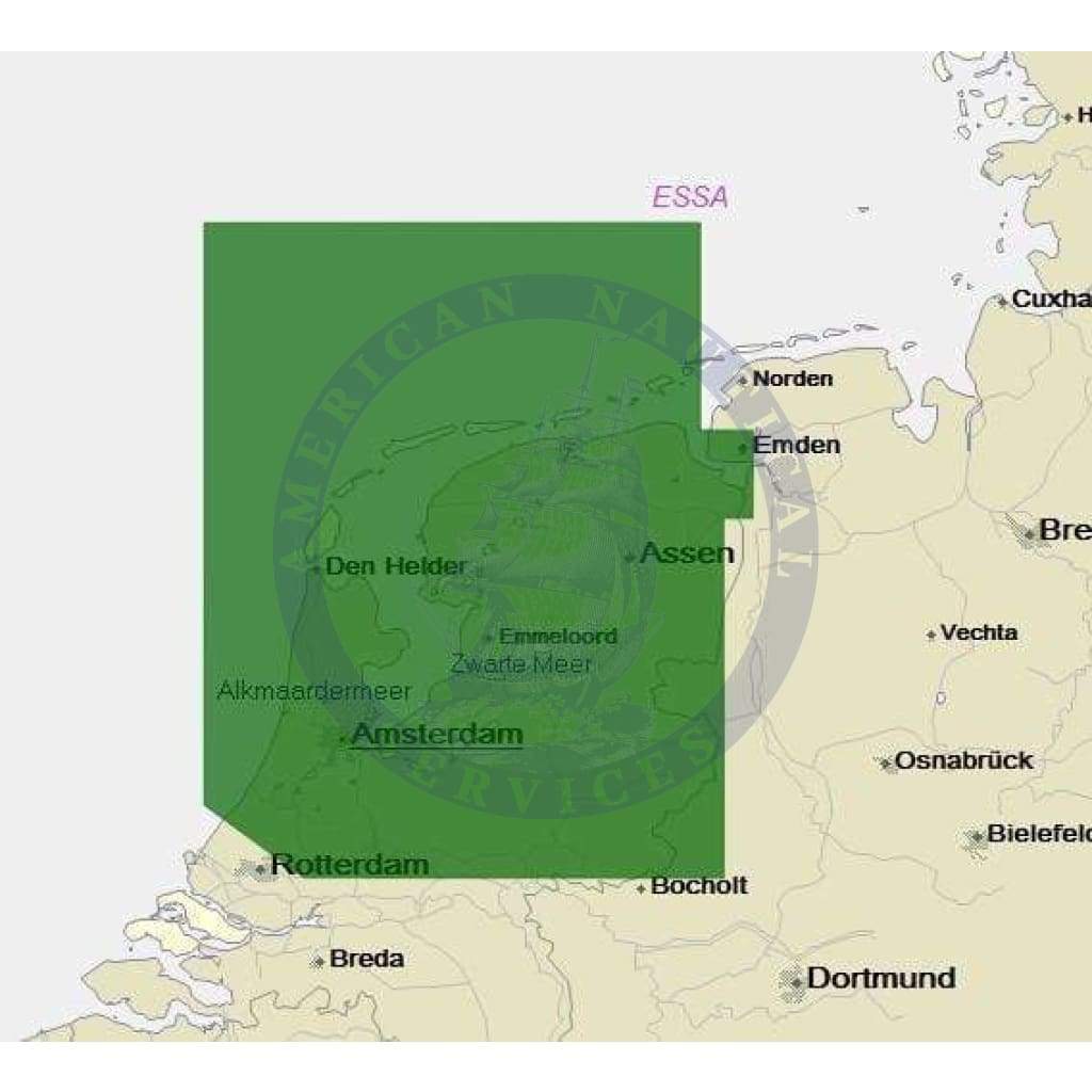 C-Map 4D Chart EN-D062: Netherlands North: Emden, Scheveningen