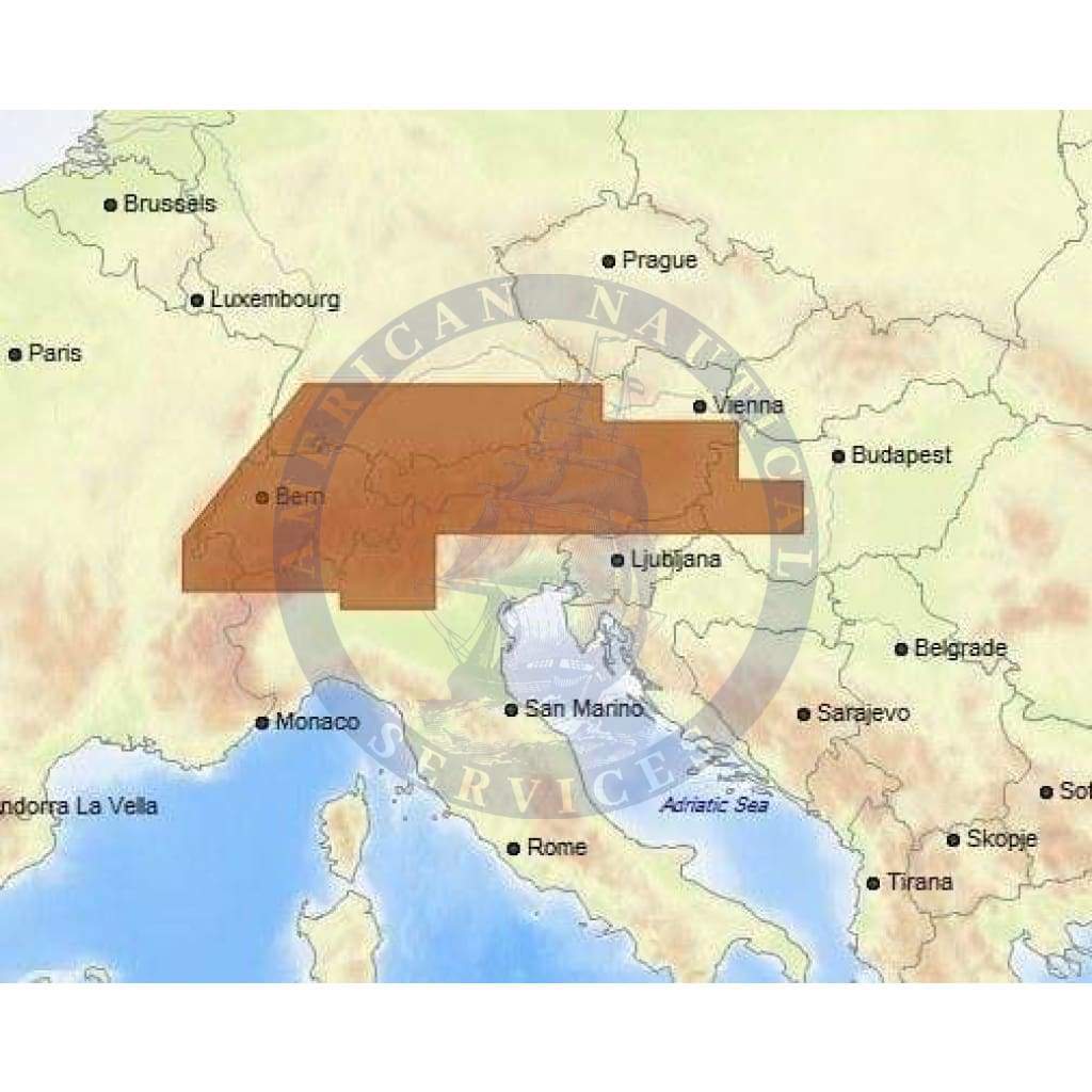 C-Map 4D Chart EN-D068: Central European Lakes (Update)