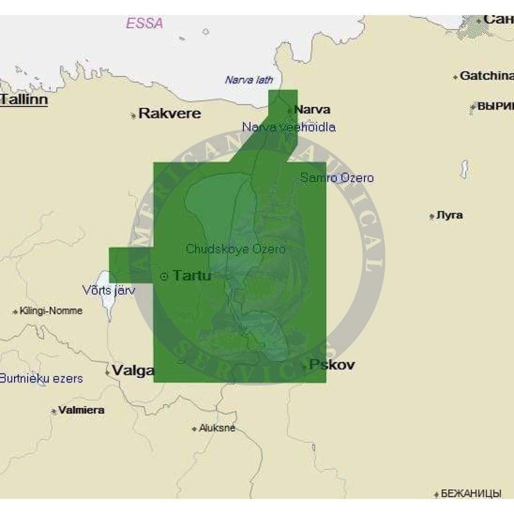 C-Map 4D Chart EN-D607: Chudskoye-Pskovskoe (Peipus-Pskov)Lakes (Update)