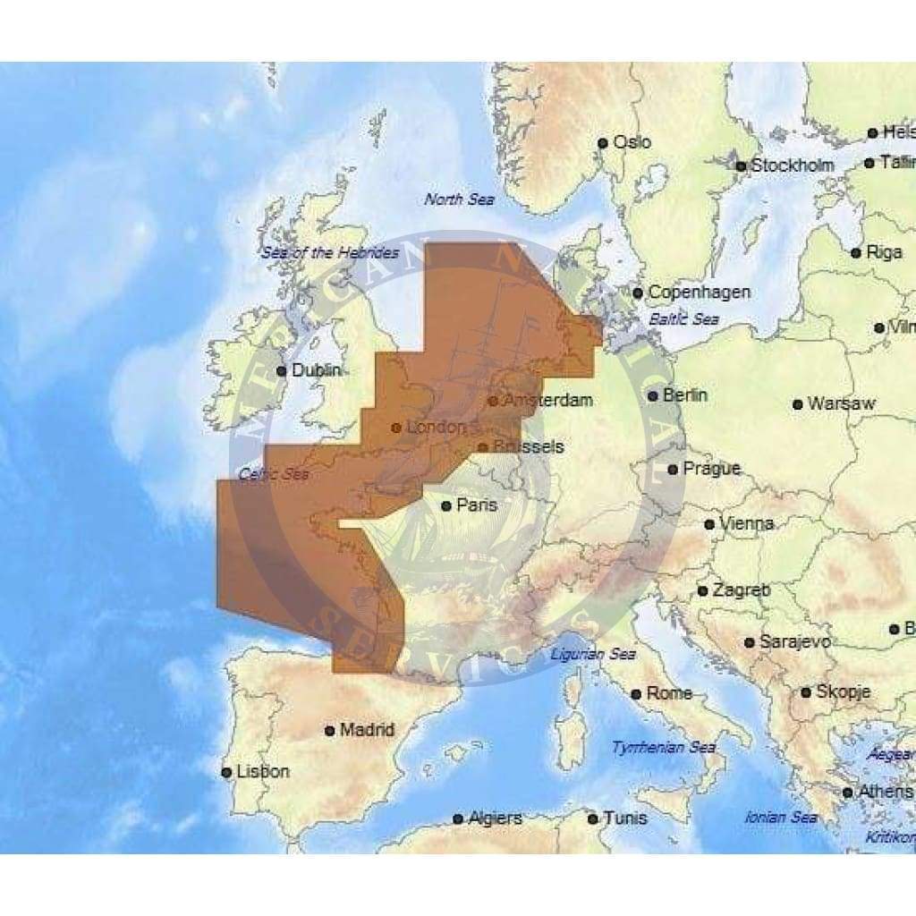 C-Map 4D Chart EW-D227: North-West European Coasts (Update)