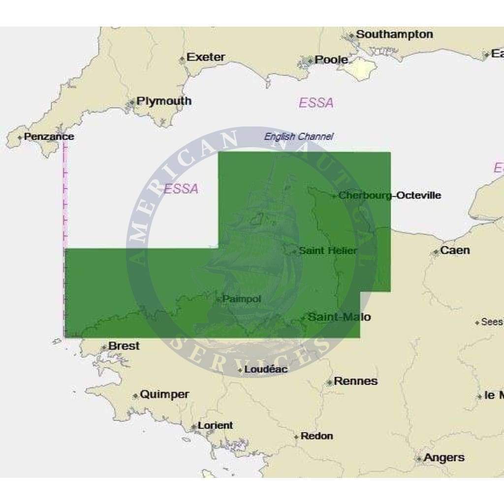 C-Map 4D Chart EW-D318: L'Aberwrac'h To Grandcamp Maisy