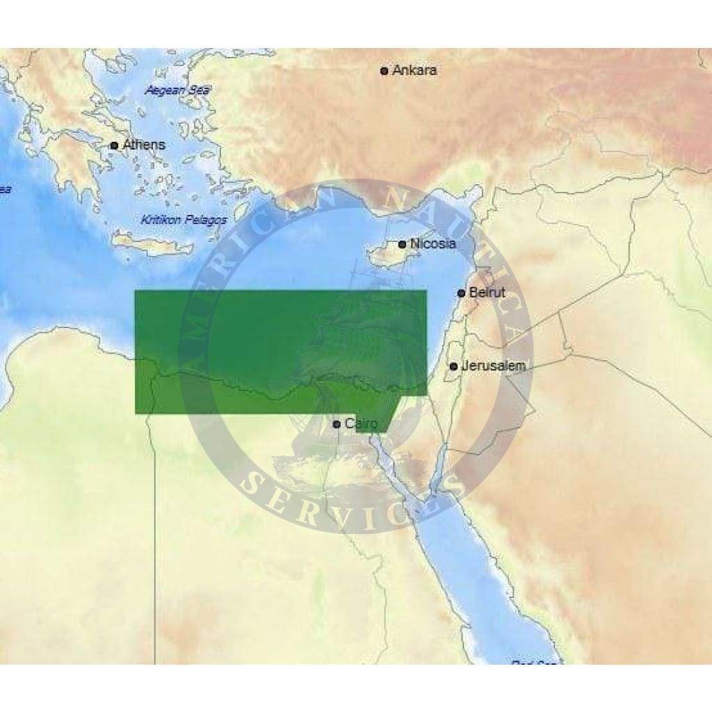 C-Map 4D Chart ME-D014: Egyptian Mediterranean Coast