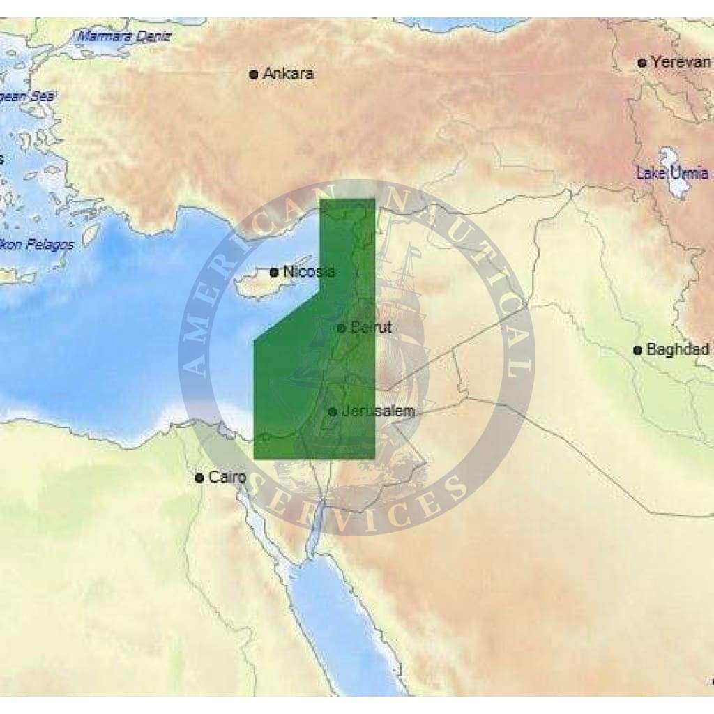 C-Map 4D Chart ME-D015: Israel, Lebanon And Syria