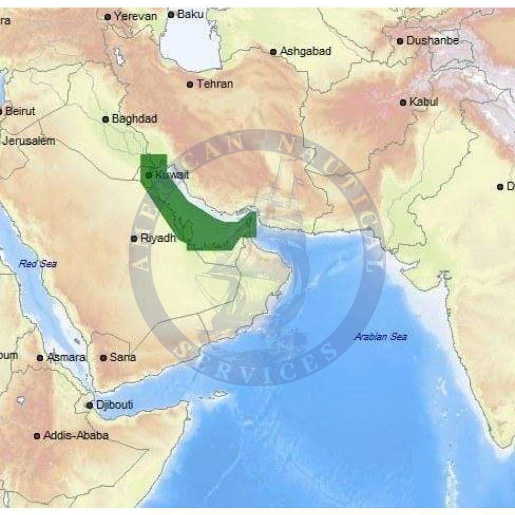 C-Map 4D Chart ME-D016: Persian Gulf Western Part
