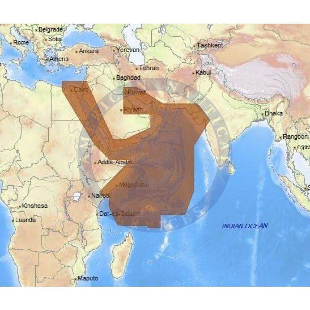 C-Map 4D Chart ME-D204: Red Sea To The Gulf And Seychelles Is.