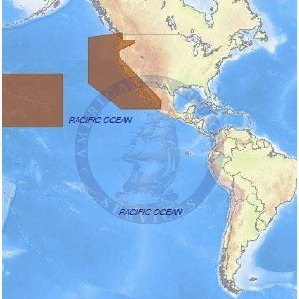 C-Map 4D Chart NA-D024: Usa West Coast And Hawaii