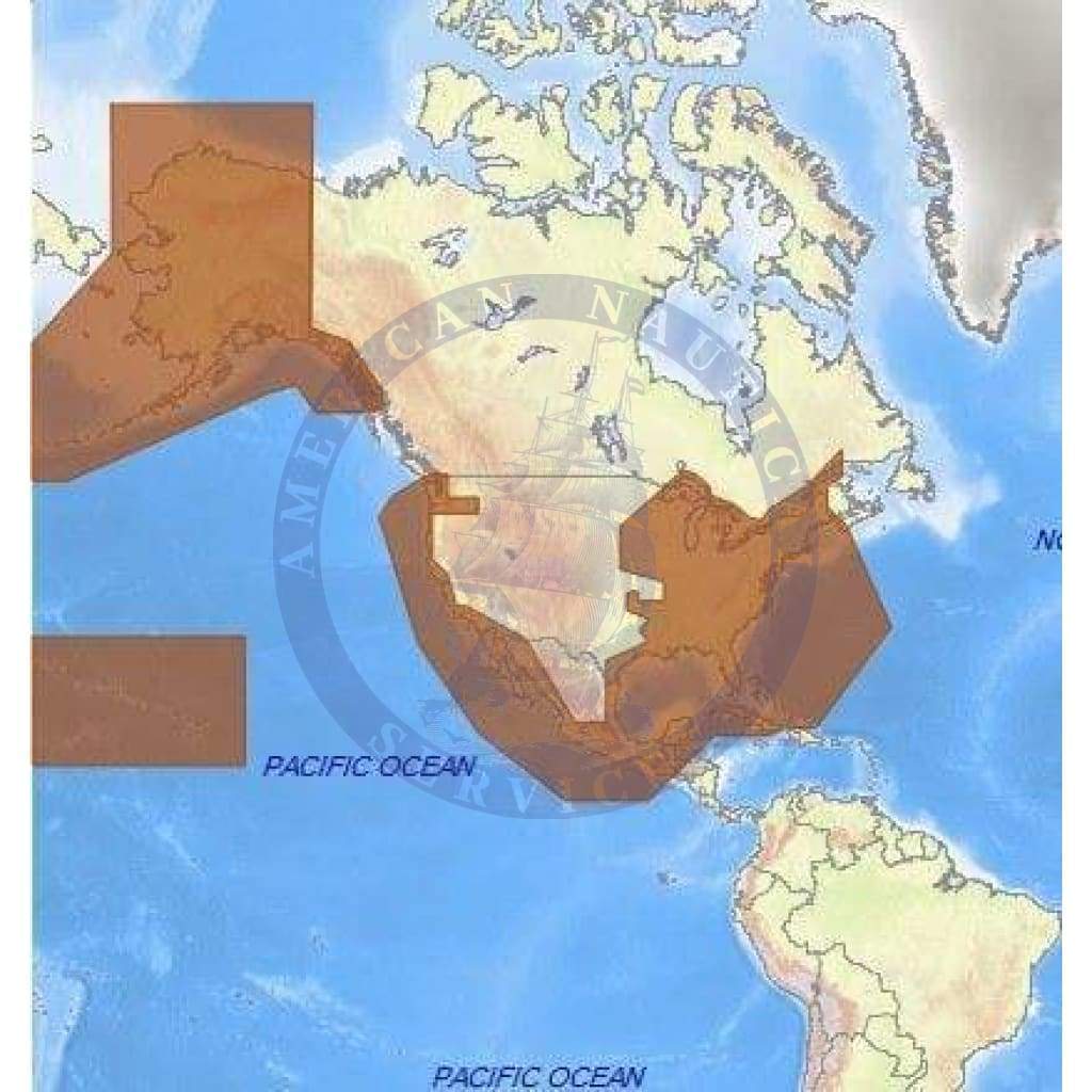 C-Map 4D Chart NA-D036: Us Coastal & Rivers Continental