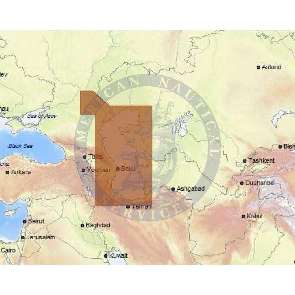 C-Map 4D Chart RS-D215: Volgograd-Astrakhan And Caspian Sea