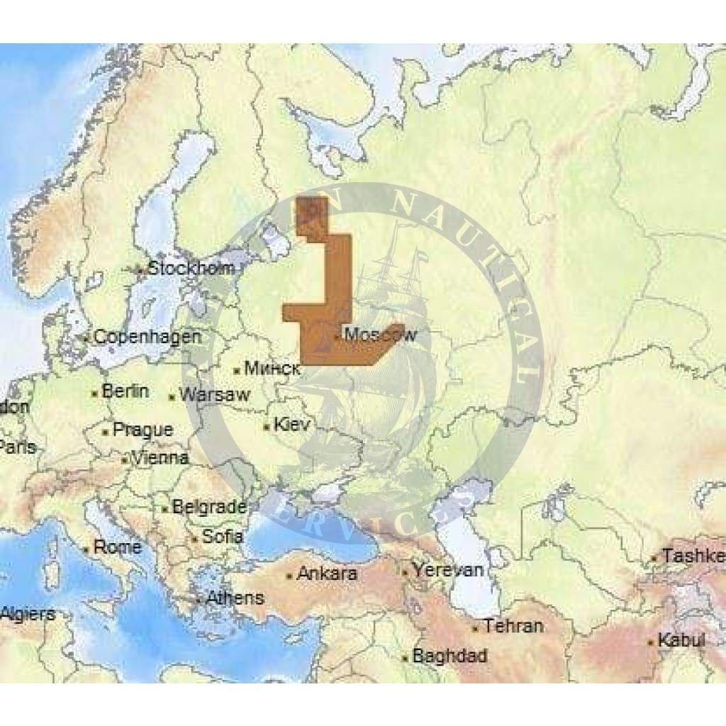 C-Map 4D Chart RS-D219: Moskva,Oka,Volga And Onezhskoe Lake Sw