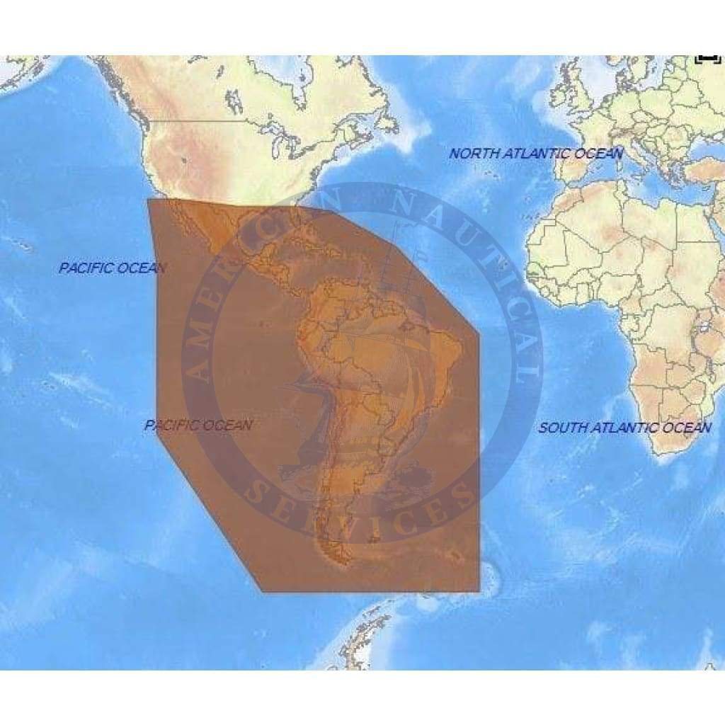 C-Map 4D Chart SA-D038: South America & Carib Continental