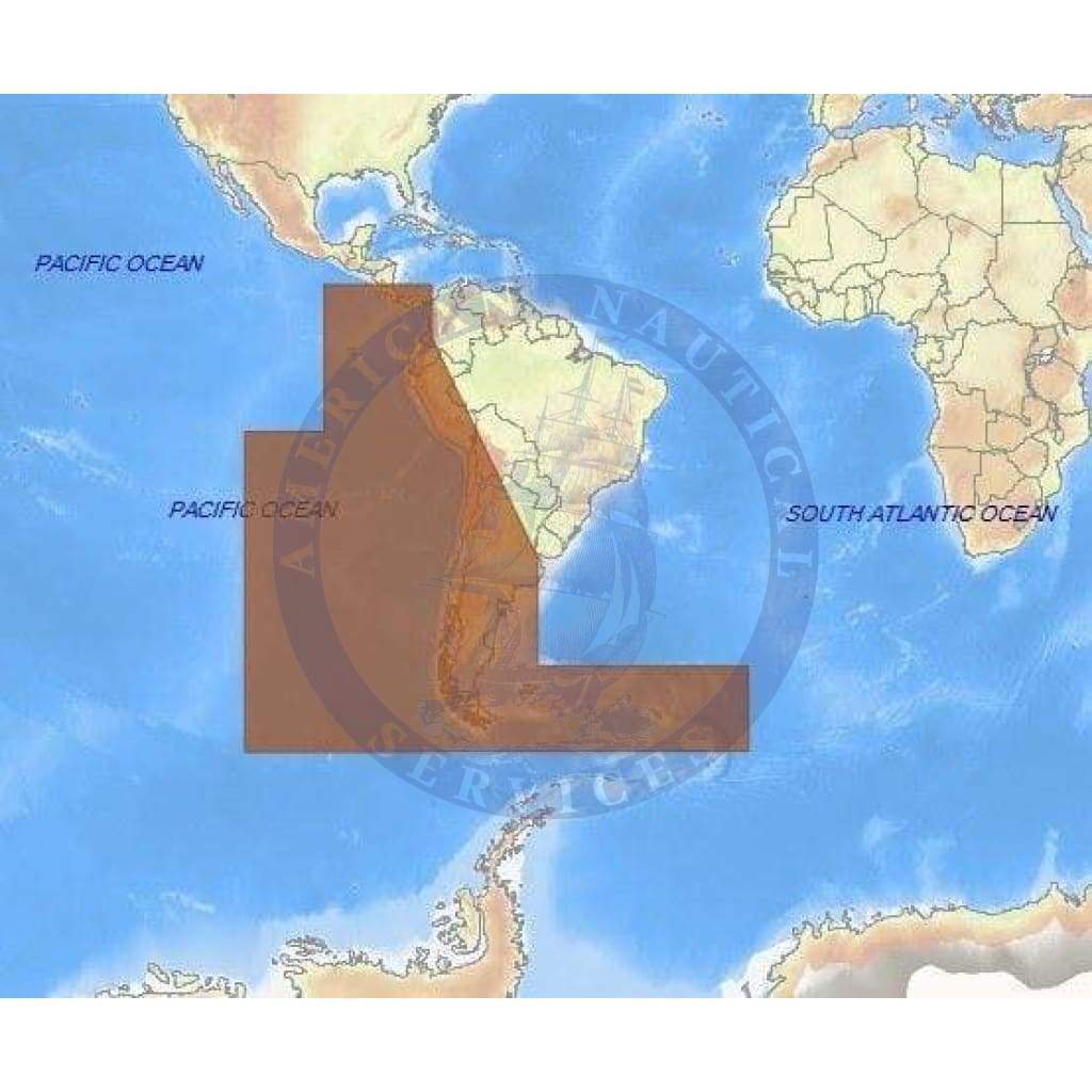 C-Map 4D Chart SA-D500: Costa Rica To Chile To Falklands