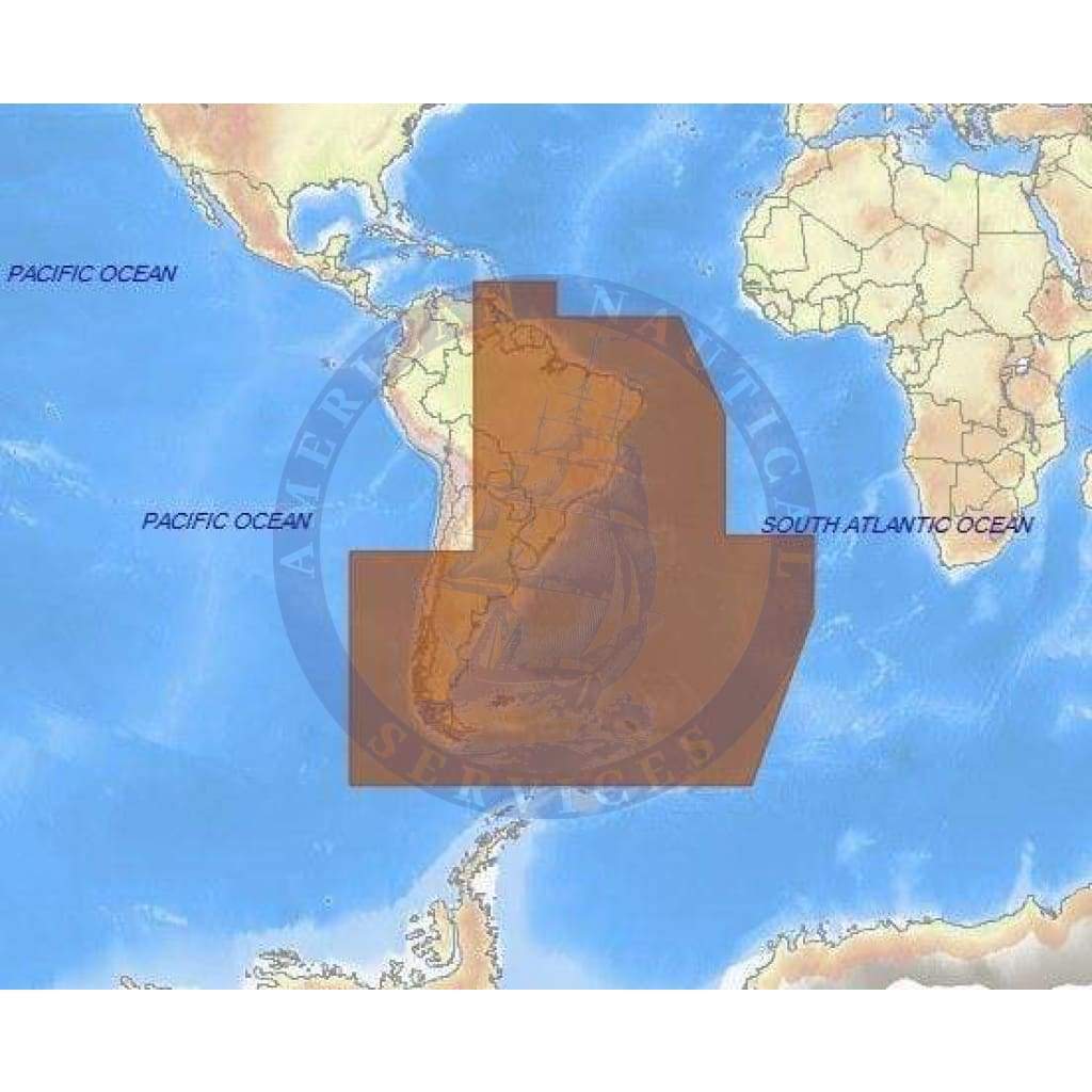 C-Map 4D Chart SA-D501: Gulf Of Paria To Cape Horn