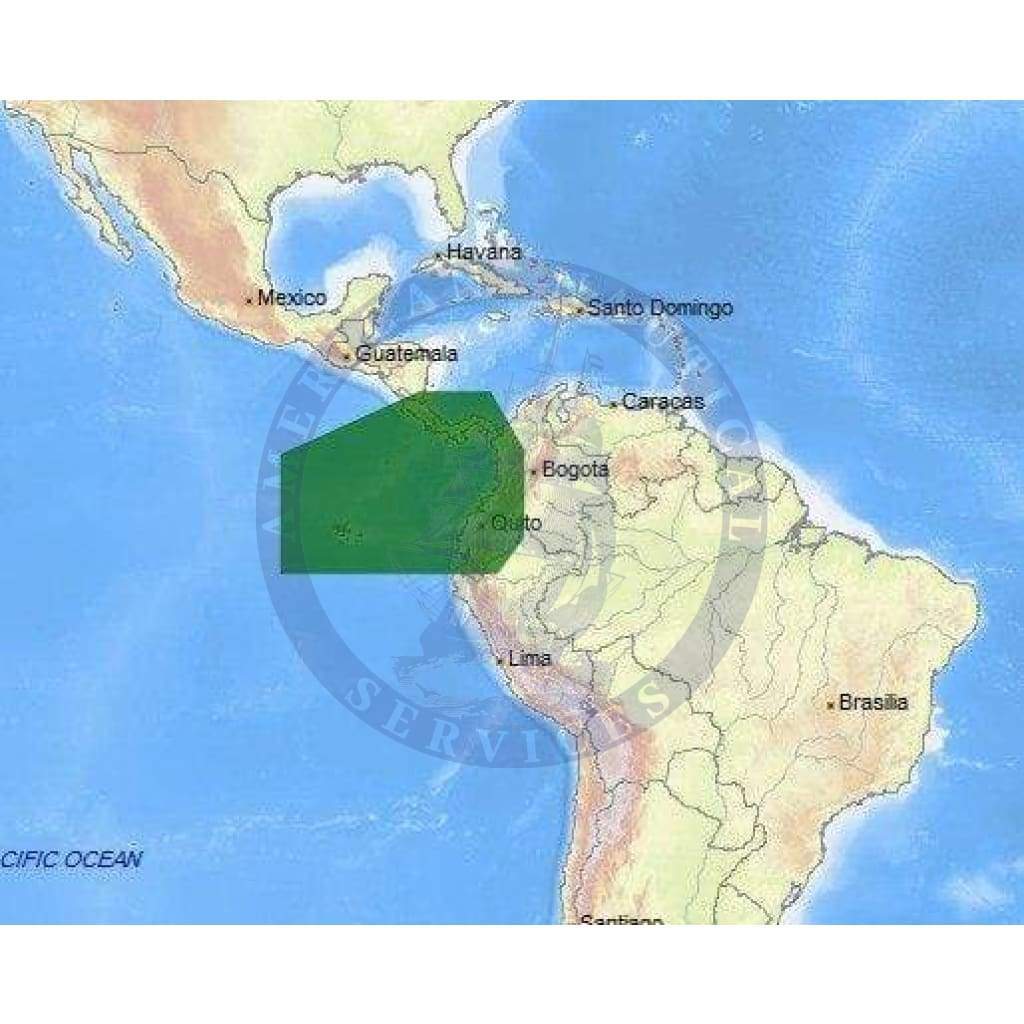 C-Map 4D Chart SA-D911: Guayaquil, Ec To Panama Canal