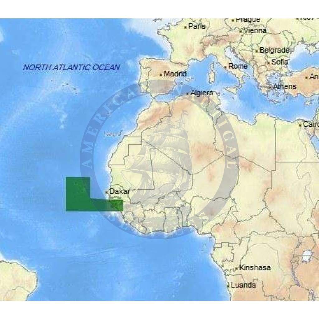 C-Map Max Chart AF-M214: Capo Verde And Guinea Bissau (Update)