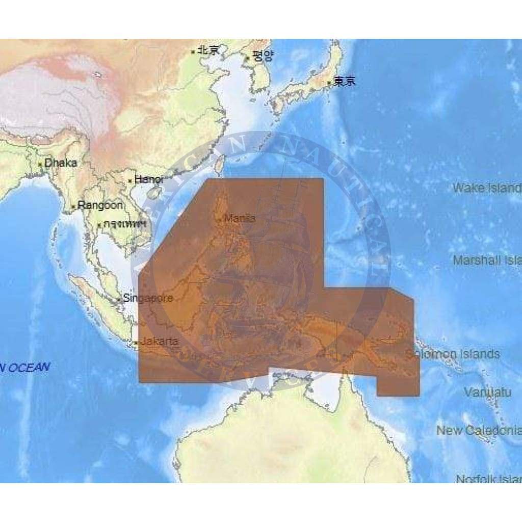 C-Map Max Chart AS-M205: Philippines,Papua New Guinea,e Indonesia