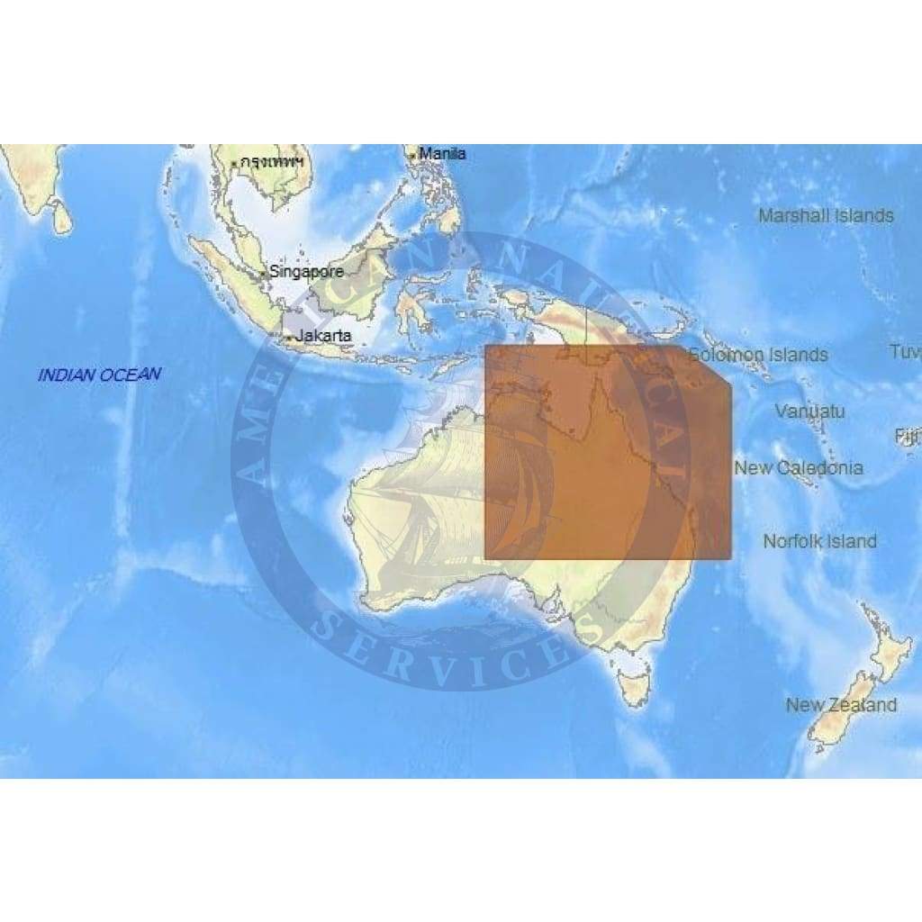 C-Map Max Chart AU-M301: Australia North East Bathymetric Data