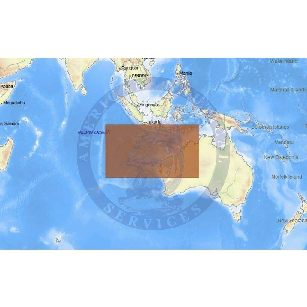 C-Map Max Chart AU-M304: Australia North West Bathymetric Data