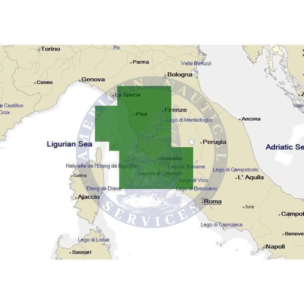 C-Map Max Chart EM-M050: Marina Di Carrara To m.Na Di Tarquinia (Update)