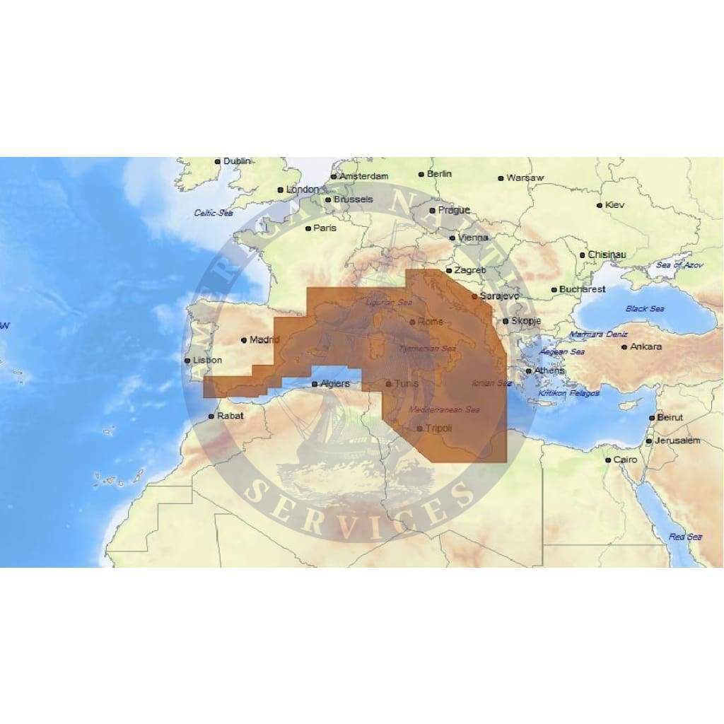 C-Map Max Chart EM-M076: South-West European Coasts