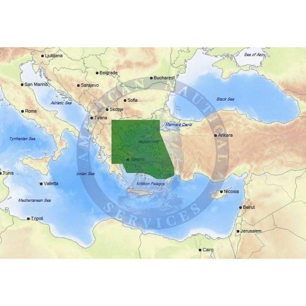 C-Map Max Chart EM-M129: North Aegean Sea
