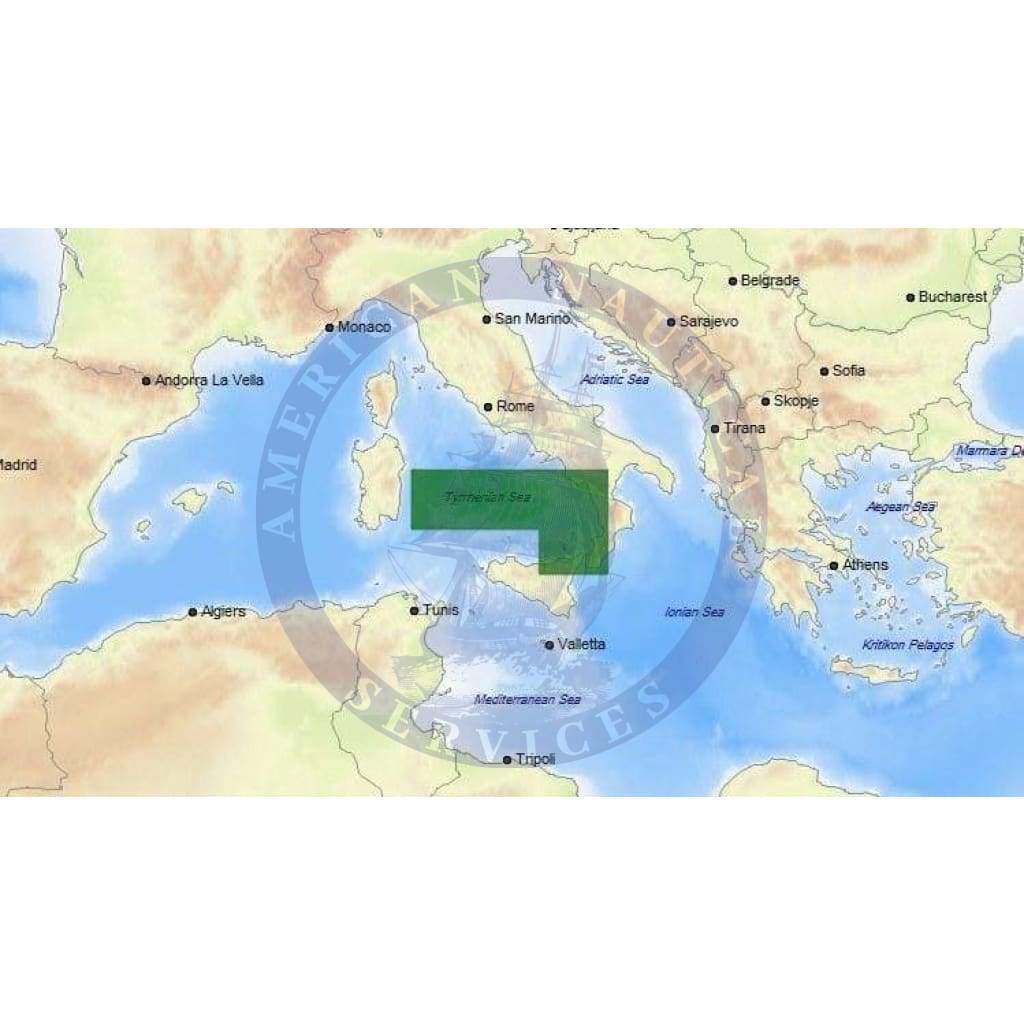 C-Map Max Chart EM-M953: Punta Licosa To Isole Eolie