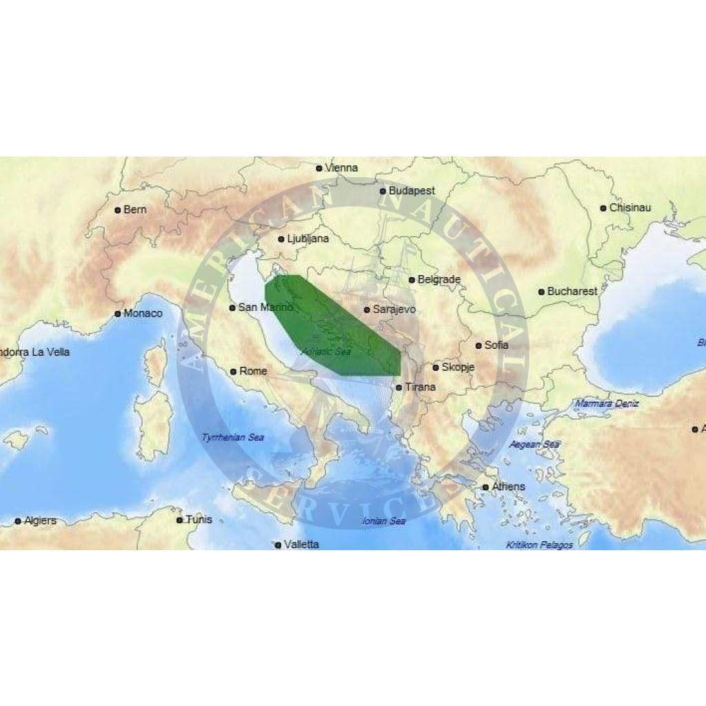 C-Map Max Chart EM-M975: Croatia: Sv Juraj To Shengjini (Update)