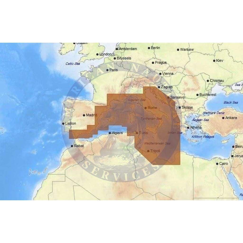 C-Map Max Chart EM-M976: South-West European Coasts