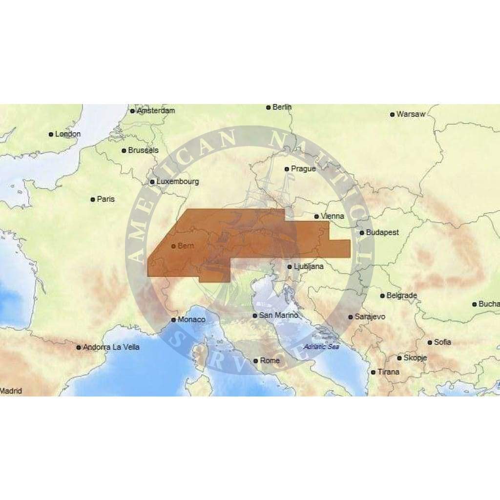 C-Map Max Chart EN-M068: Central European Lakes (Update)