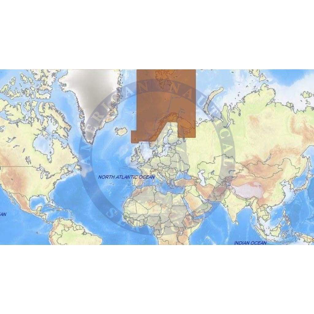 C-Map Max Chart EN-M353: North Atlantic And Barents Sea Bathy (Update)