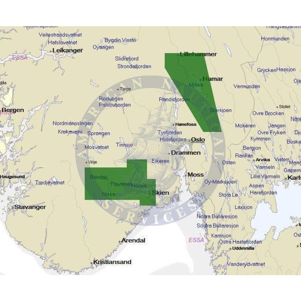 C-Map Max Chart EN-M586: Norwegian Inland Waters (Update)