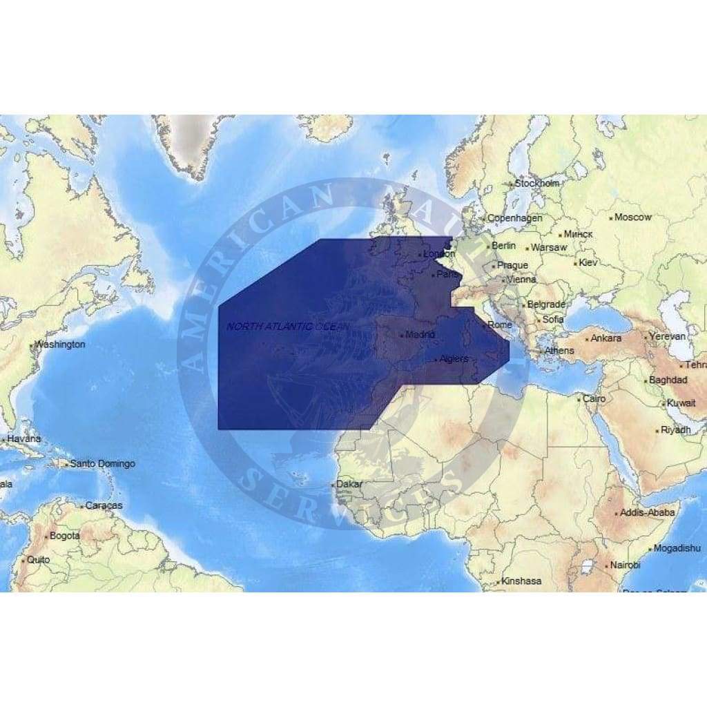 C-Map Max Chart EW-M010: West European Coasts And West Med. (Update)