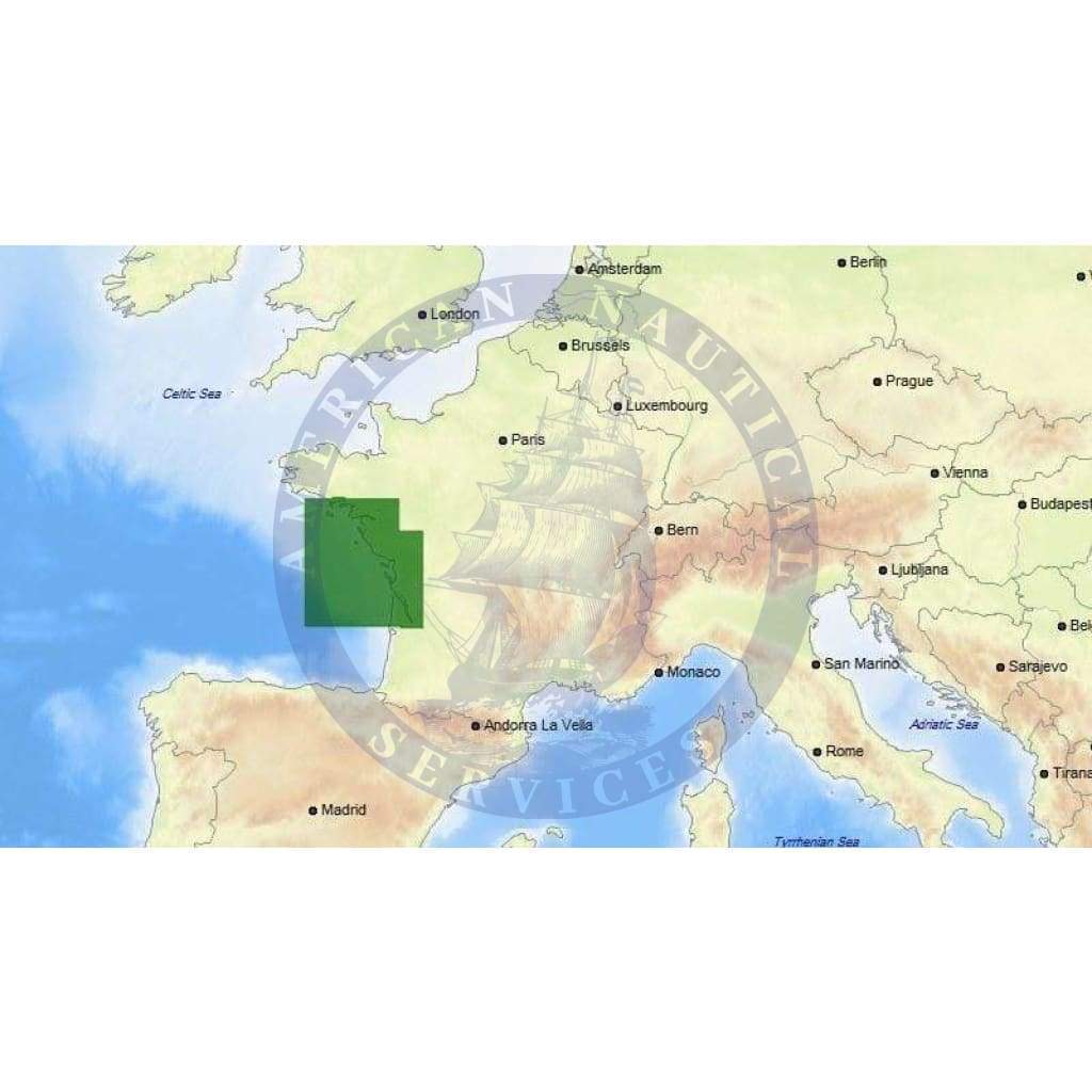 C-Map Max Chart EW-M011: Belle Ile To Bordeaux