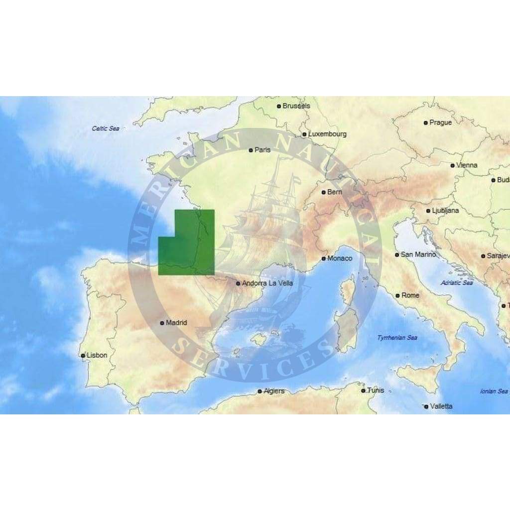 C-Map Max Chart EW-M012: Rochefort To Santander (Update)