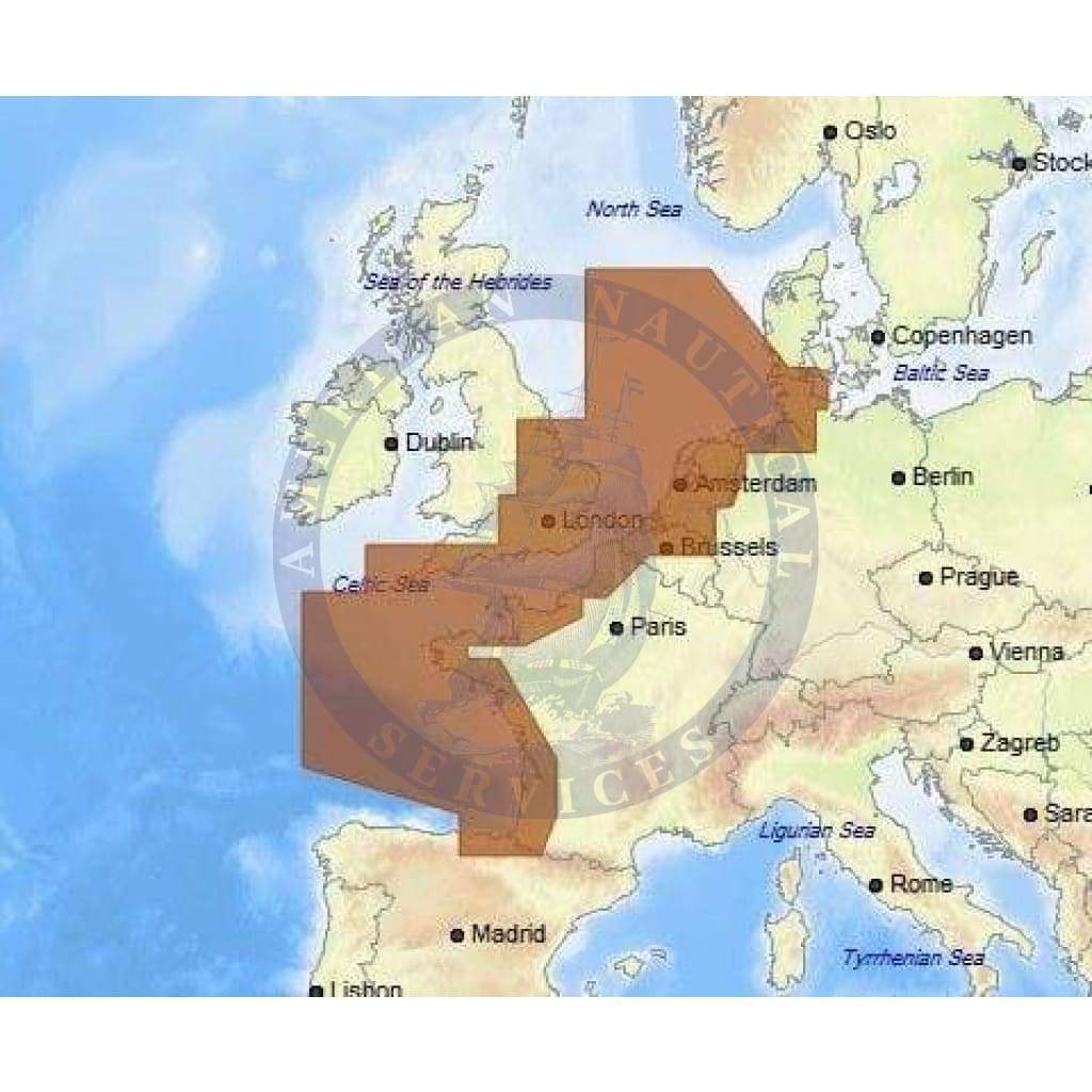 C-Map Max Chart EW-M227: North-West European Coasts