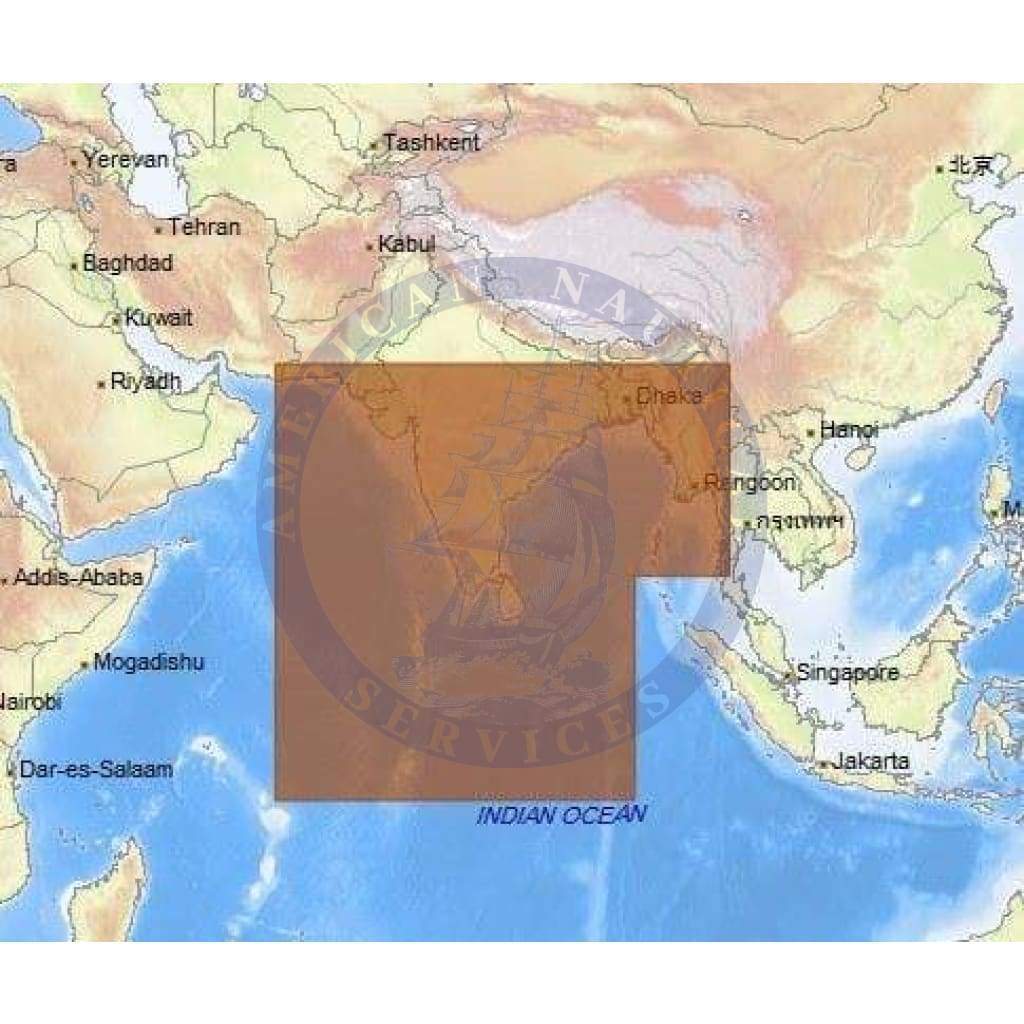 C-Map Max Chart IN-M201: India, Sri Lanka, Maldives