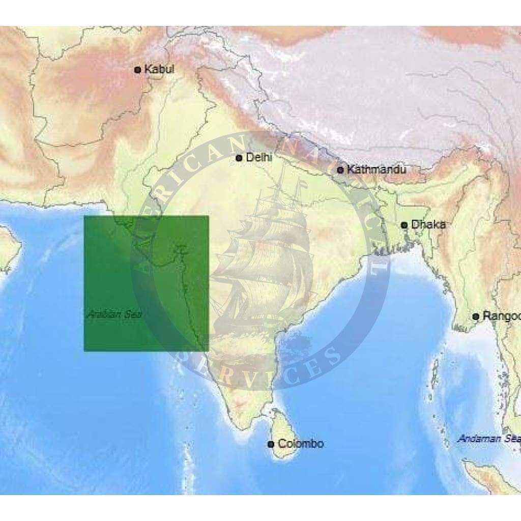 C-Map Max Chart IN-M211: India North West Coasts (Update)