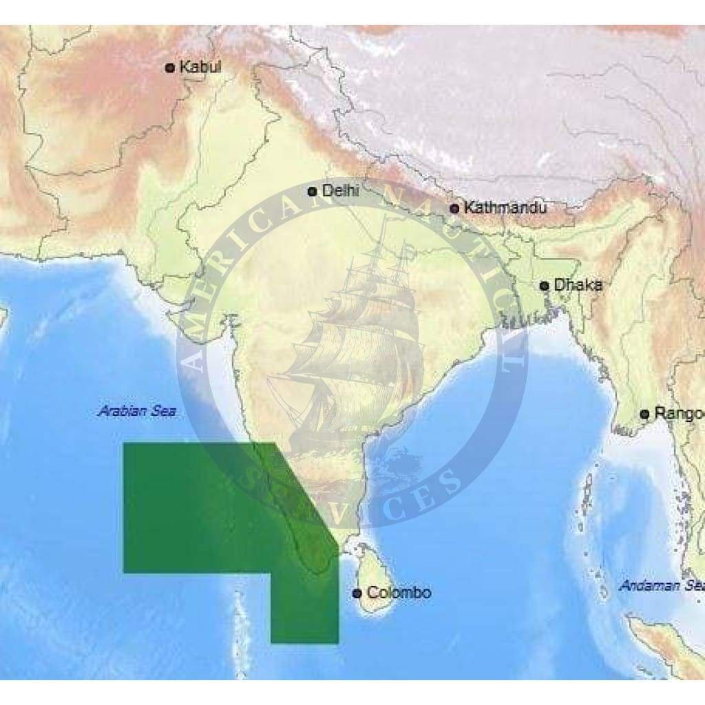 C-Map Max Chart IN-M212: India South West Coasts (Update)